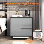Comodino con luce LED e 2 cassetti