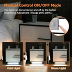 Comodino con luce LED e 2 cassetti