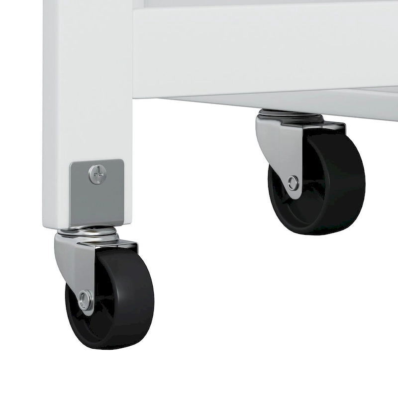 Carrello da Cucina con Isola e Ante con Cassetti