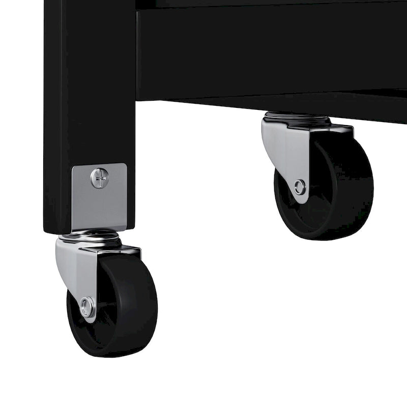 Carrello da Cucina con Isola e Ante con Cassetti