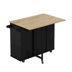 Carrello da Cucina con Isola e Ante con Cassetti