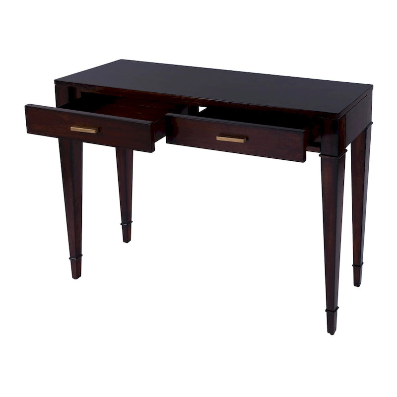 Console con 2 cassetti in radica da 46"