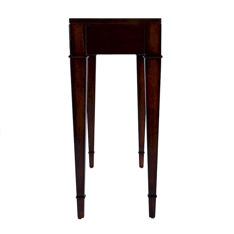 Console con 2 cassetti in radica da 46"