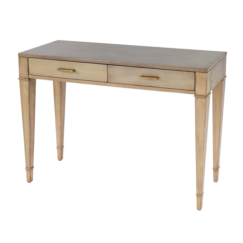 Console con 2 cassetti in radica da 46"