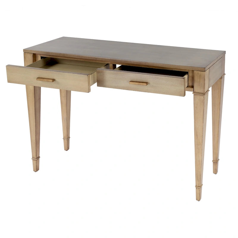Console con 2 cassetti in radica da 46"