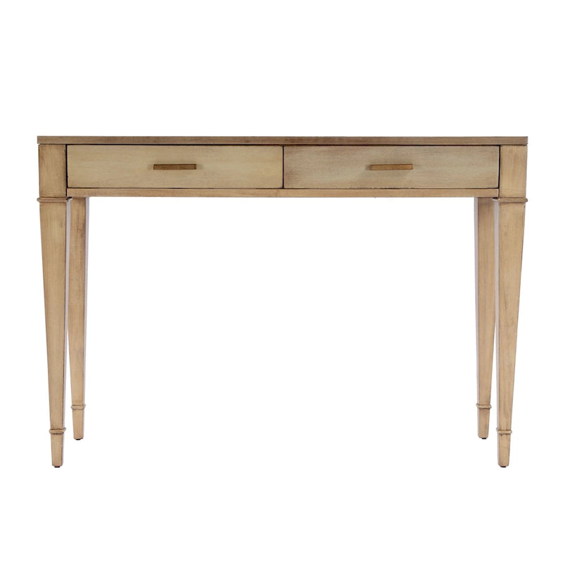 Console con 2 cassetti in radica da 46"