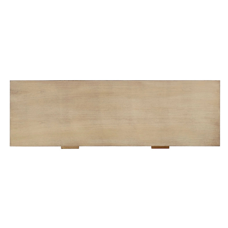 Console con 2 cassetti in radica da 46"