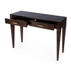 Console con 2 cassetti in radica da 46"