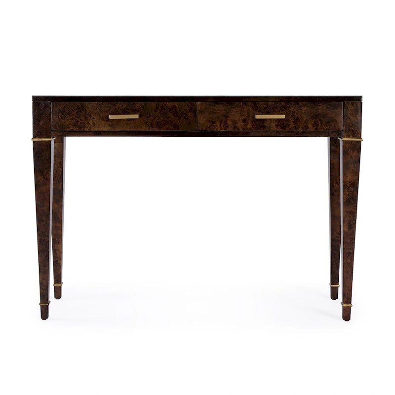 Console con 2 cassetti in radica da 46"