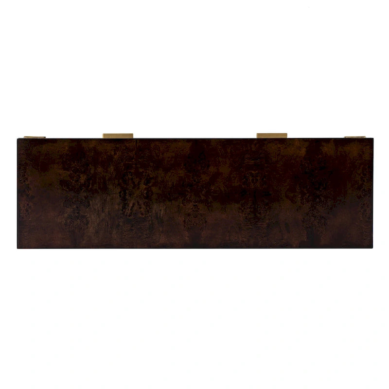 Console con 2 cassetti in radica da 46"