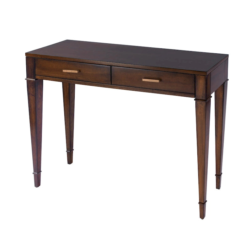 Console con 2 cassetti in radica da 46"