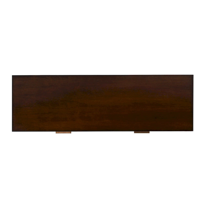 Console con 2 cassetti in radica da 46"