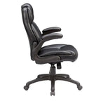 Sedia da ufficio direzionale ergonomica con schienale alto e braccioli ribaltabili