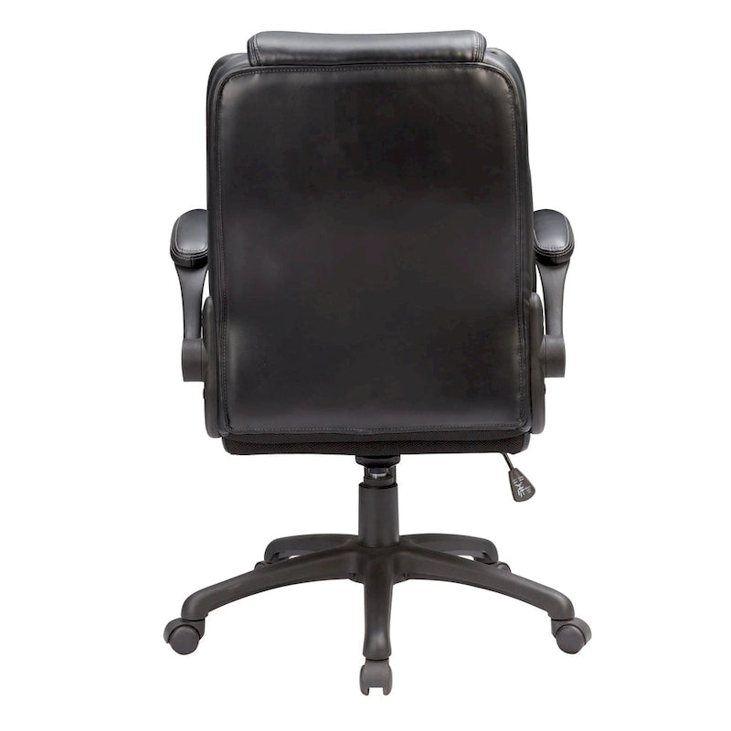 Sedia da ufficio direzionale ergonomica con schienale alto e braccioli ribaltabili