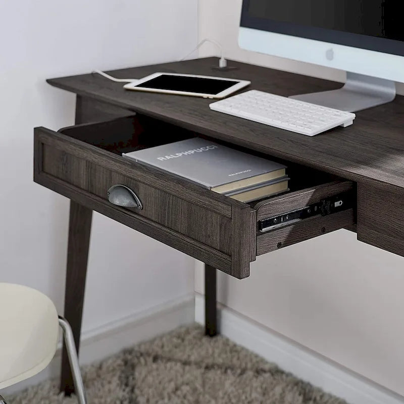 Scrivania moderna da ufficio con cassetto e hub USB