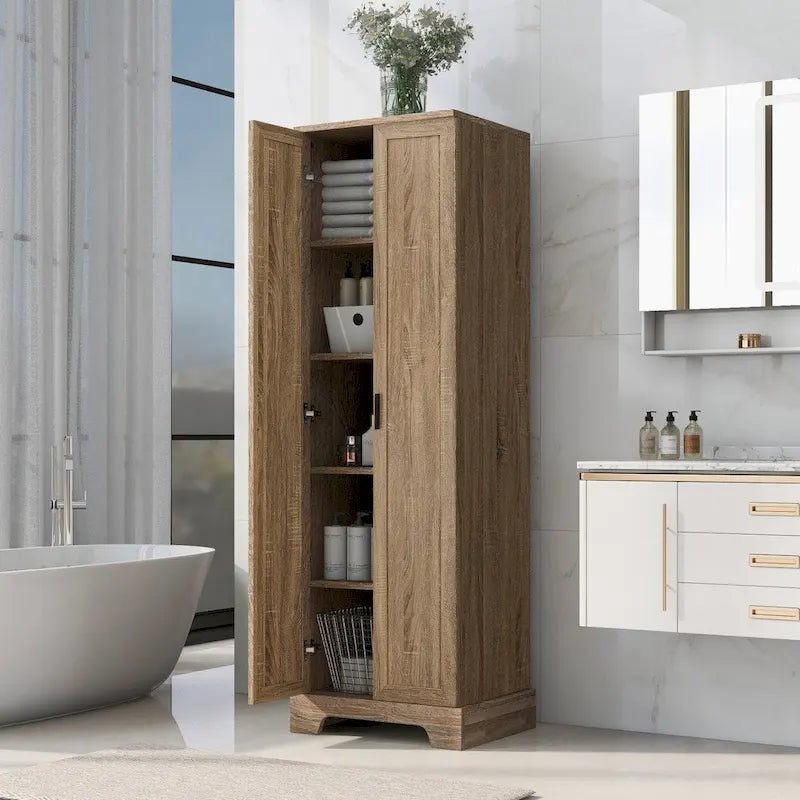 Armadio contenitore a due ante - 23,3"L x 16,9"W x 71,2"H